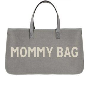 Grey Canvas Tote - Mommy Bag/NWT